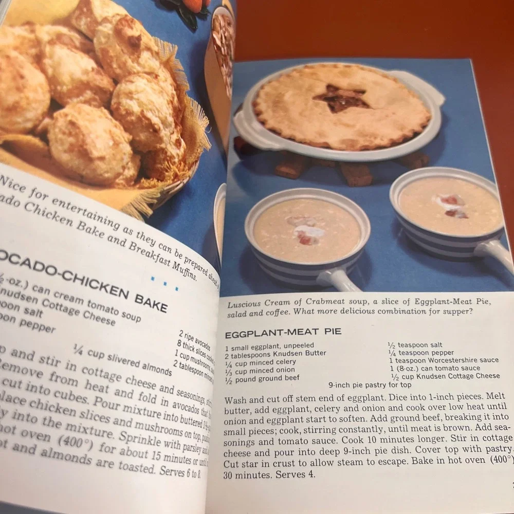 Vintage Knudsen Recipes 11th Edition Cookbook Dairy Products Mid Century Retro